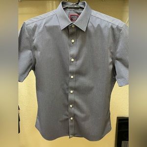 UNTUCKit Short Sleeve Dress Shirt, M, Slim Fit